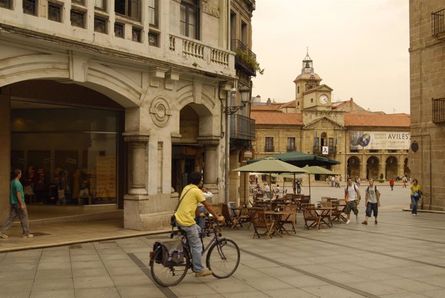 Imagen del centro de la ciudad asturiana de Avilés