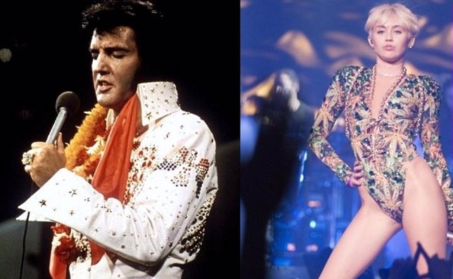 Elvis y Miley Cyrus