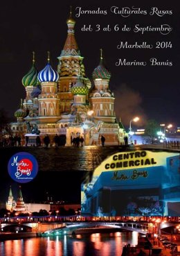 Cartel de las Jornadas Culturales Rusas 2014, en Marbella
