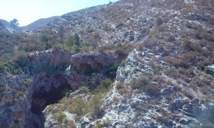 Lugar en el que el barranquista ha sufrido el accidente