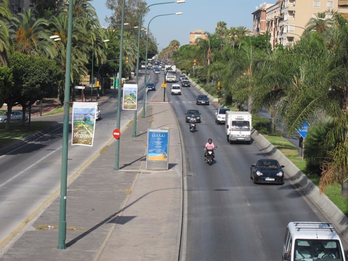 Avenida Andalucía, Málaga, Centro, Vía, Carretera, Calle, Circulación, Coches