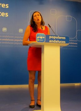 Dolores López Gabarro en rueda de prensa