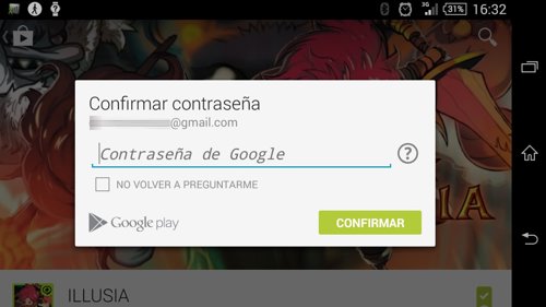 Google Play pedirá contraseña para comprar cualquier contenido