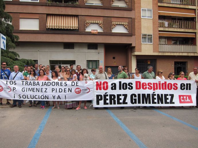 Los trabajadores de Pérez Giménez ante el juzgado