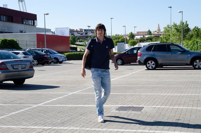 Ander Iturraspe en la concentración de la selección española