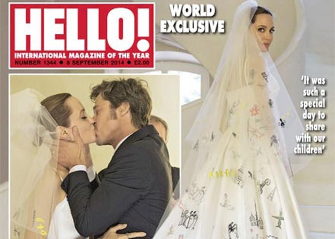 Angelina Jolie y Brad Pitt en Hello! exclusiva mundial boda sí quiero