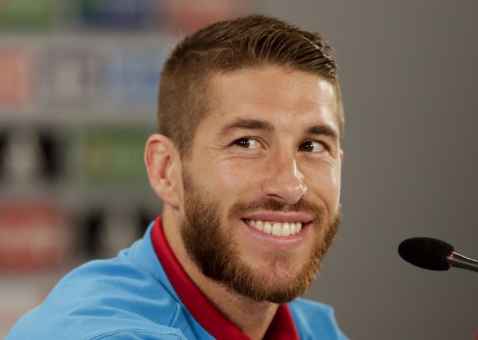 Sergio Ramos, embajador de UNICEF, en la rueda de prensa de Curitiba