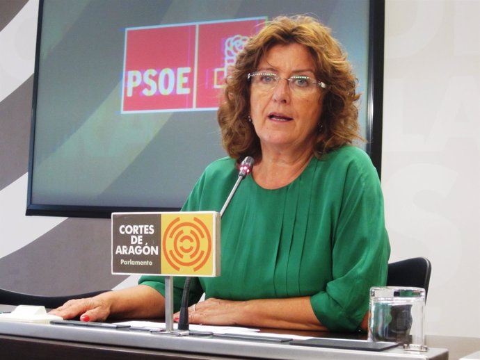 La diputada del PSOE en las Cortes de Aragón, María Victoria Broto
