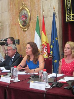Crespo comparece ante los medios de comunicación en Almería