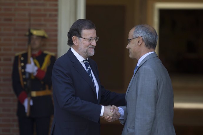 El presidente del Gobierno, Mariano Rajoy, recibe al jefe de Gobierno de Andorra