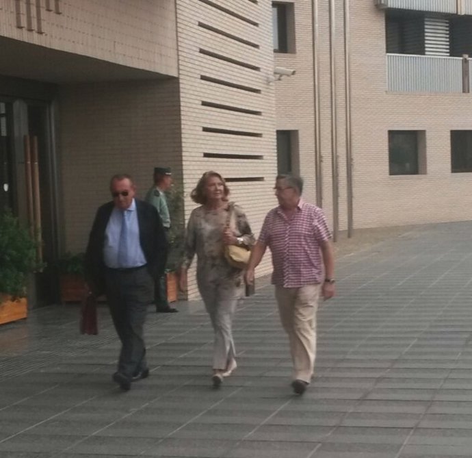 Fabra a su llegada a la Ciudad de la Justicia de Castellón