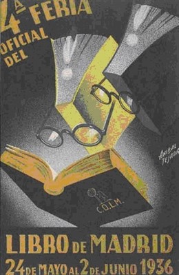 Cartel de la Feria del Libro de 1936.