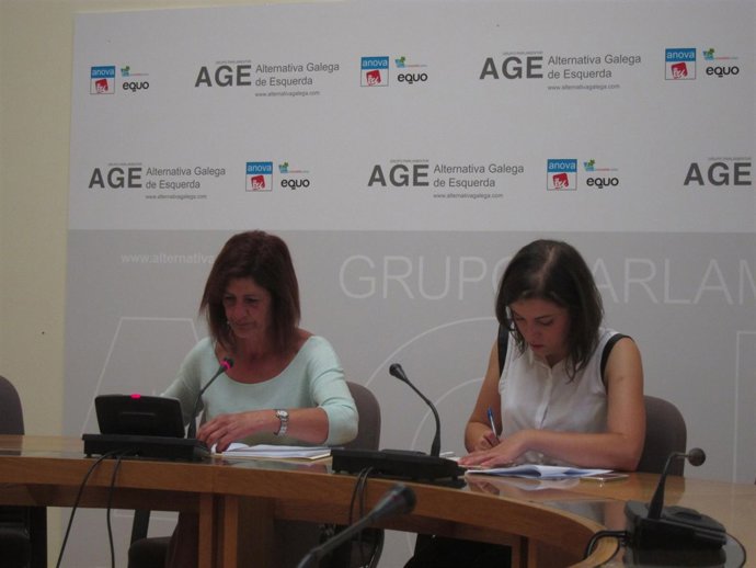 Rueda de prensa de Consuelo Martínez y Eva Solla, de AGE