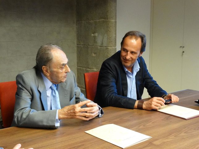 Ppresidente de la Fundación Dalí Ramon Boixadós y rector de la UdG Sergi Bonet