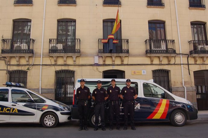 Efectivos de la Policía Nacional de Andújar (Jaén)