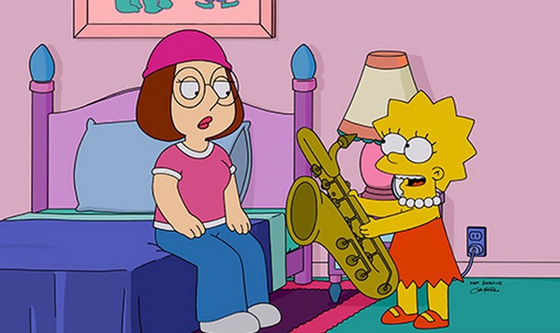 7 imágenes del crossover entre Los Simpson y Padre de Familia