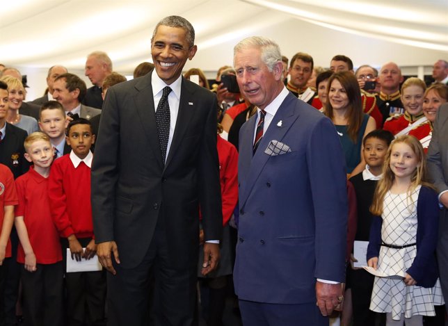 Obama con el príncipe Carlos de Inglaterra