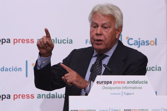 El expresidente Felipe González en los Desayunos de EP Andalucía