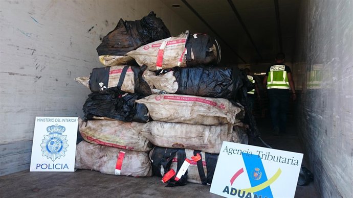 Imagen de la droga incautada