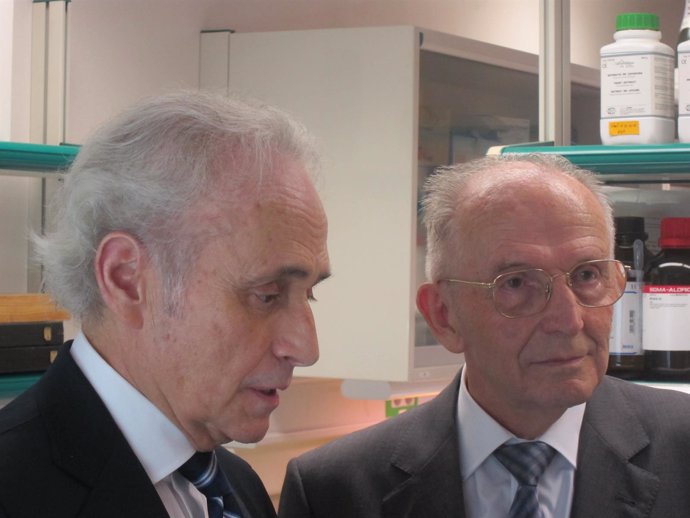 Josep Carreras y el experto en hematología Ciril Rozman