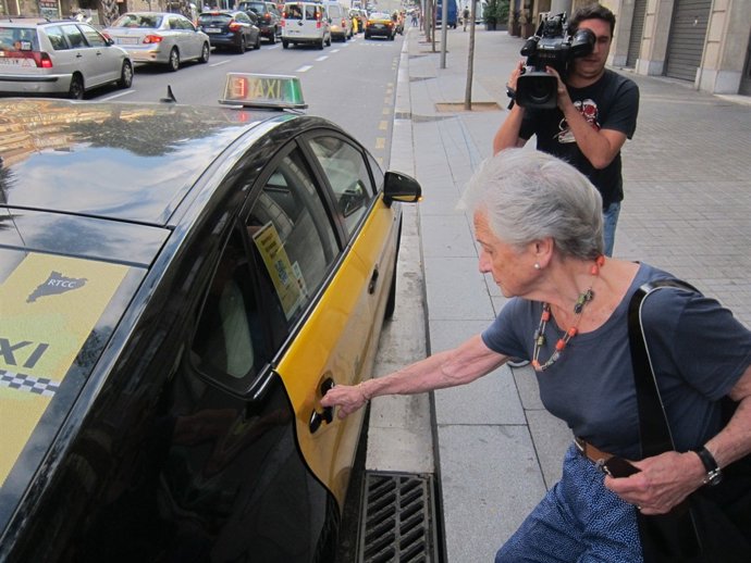 La esposa del expresidente de la Generalitat Jordi Pujol, Marta Ferrusola