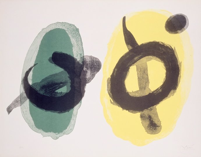 'Jaune Et Vert', De Miró