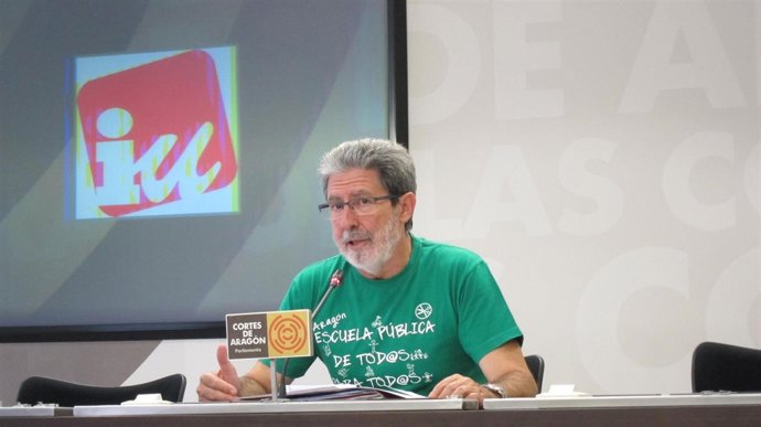 El diputado de IU en las Cortes de Aragón, Adolfo Barrena