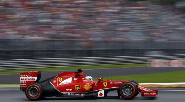 Fernando Alonso en los libres de Monza