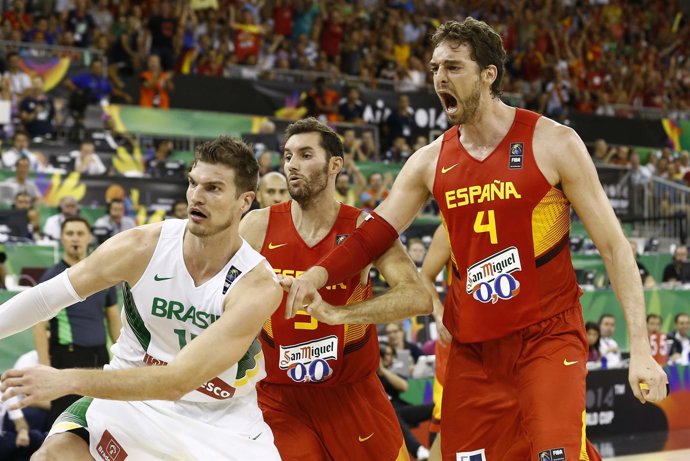Pau Gasol Rudy Fernández selección española Brasil