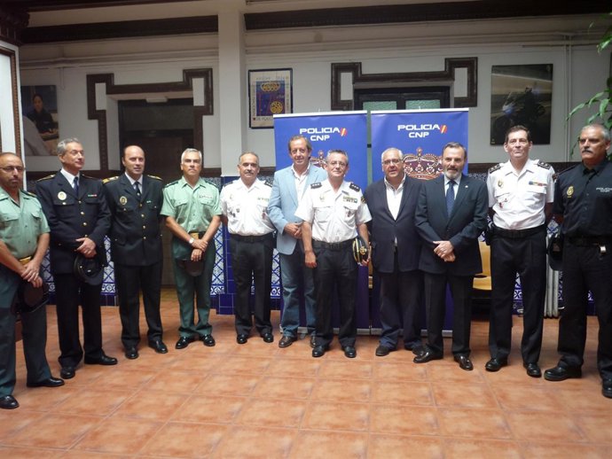 Presentación del nuevo Inspector Jefe de la Comisaría del CNP en Andújar (Jaén)