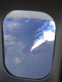 Volcán Bardarbunga desde un avión