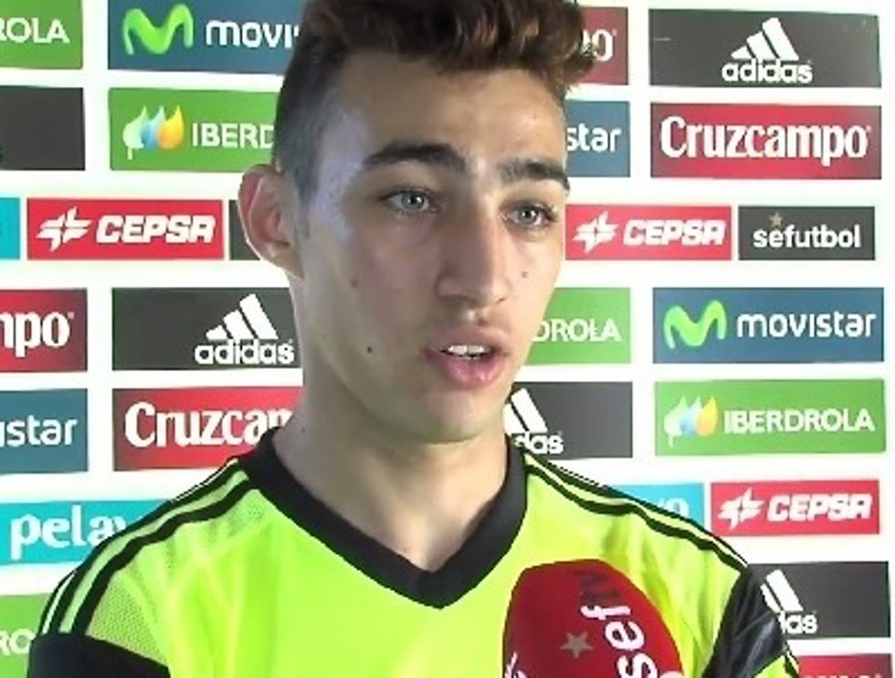 Munir, con la selección española