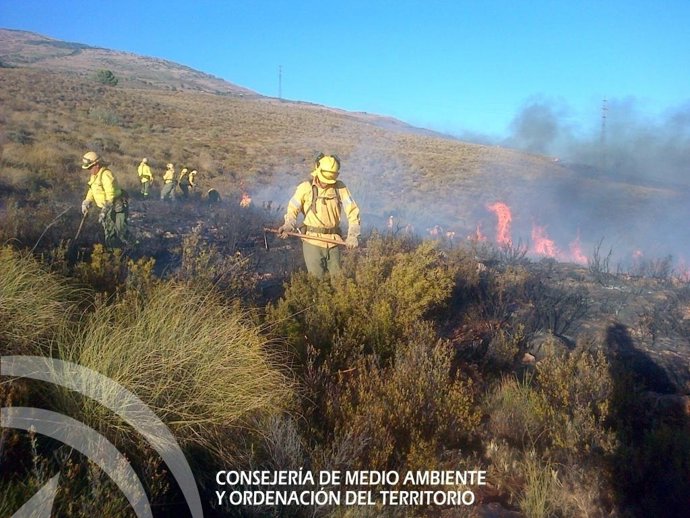 Incendio en Lanjarón