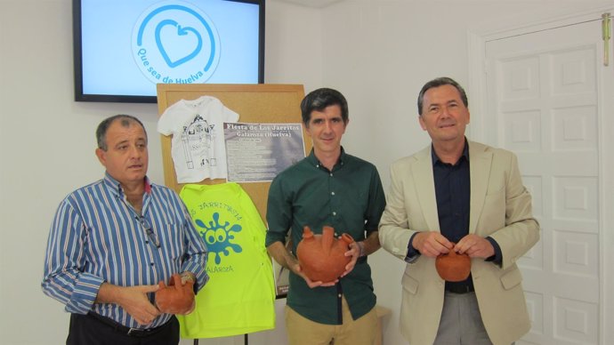 El alcalde de Galaroza, Antonio Sosa, y el presidente de Giahsa, Gonzalo Rodrígu
