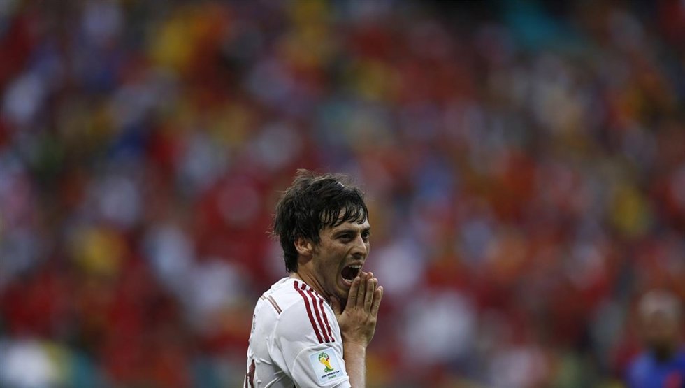 El jugador de la selección española David Silva