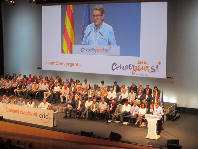 Artur Mas en el Consell Nacional ampliado de CDC