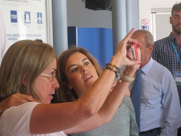La vicepresidenta Soraya Sáez de Santamaría (PP)