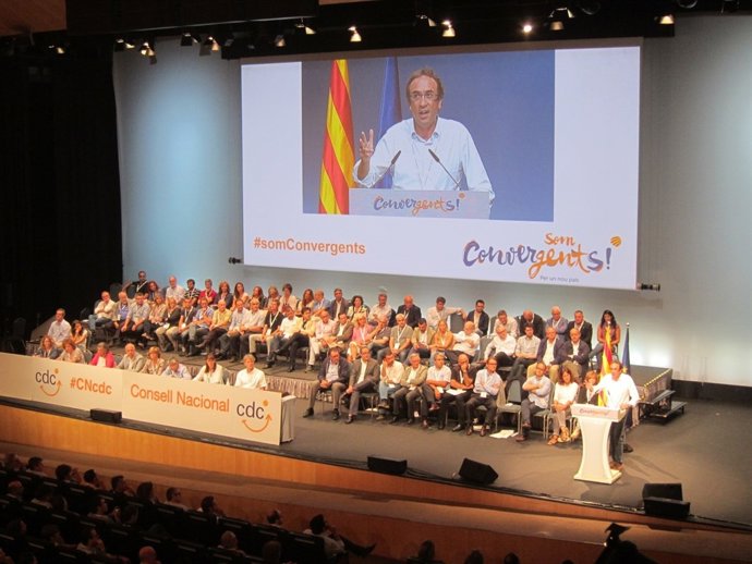 Josep Rull en un Consell Nacional de CDC ampliado