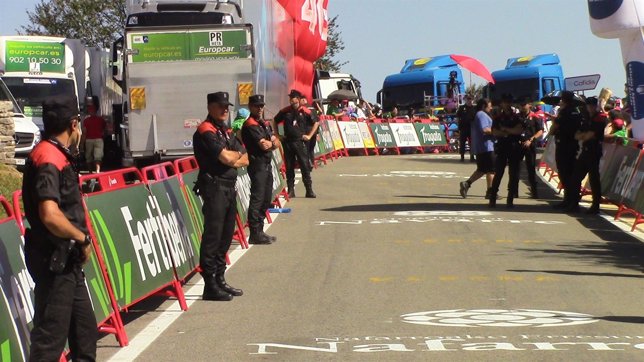 Policía Foral en la Vuelta a España.