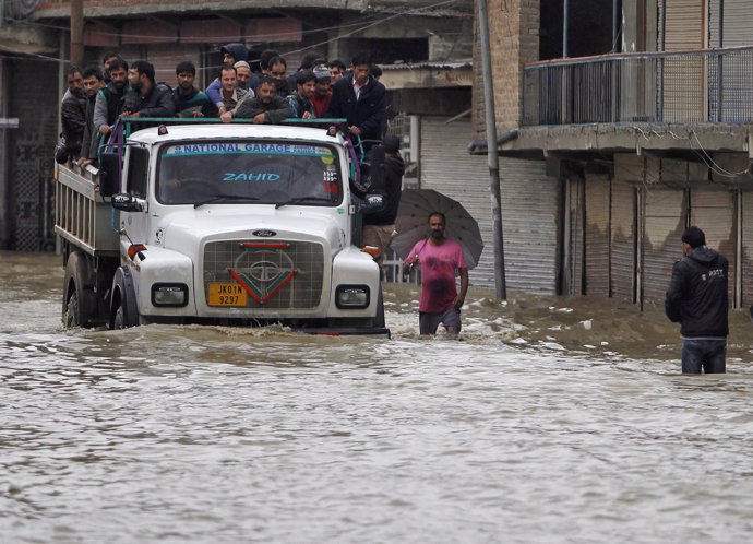 Inundaciones en la Cachemira India