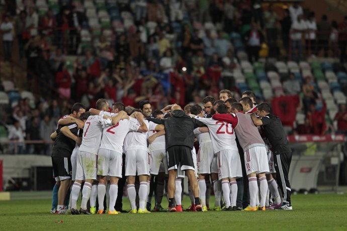 Una pobre Portugal da la nota ante Albania