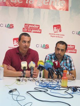 José Antonio Pujante y Paco Muñoz en rueda de prensa