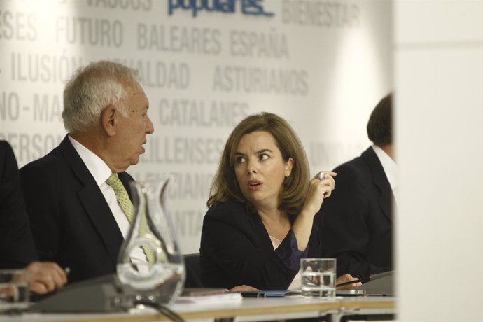 José Manuel García-Margallo y Soraya Sáenz de Santamaría