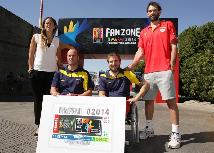 Sorteo de la ONCE por la Copa del Mundo de baloncesto