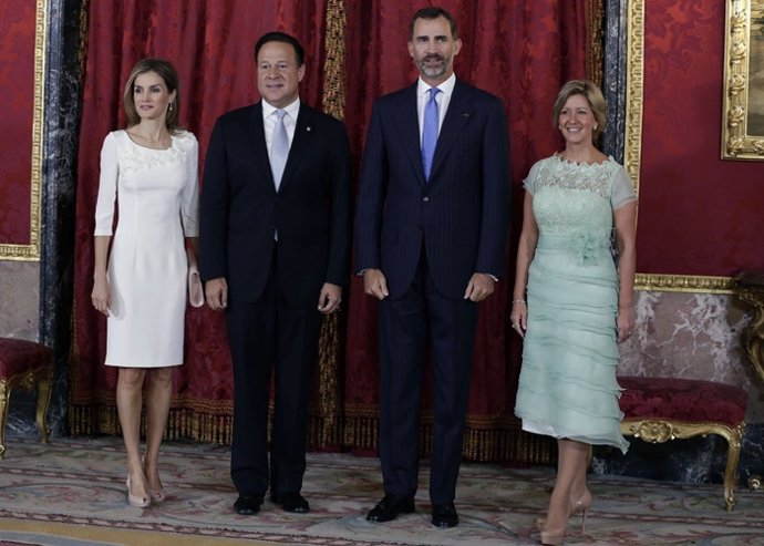 Los Reyes de España ofrecen almuerzo honor presidente Panamá, Juan Carlos Varela