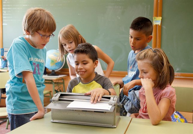 NIÑOS, COLEGIO, CIEGOS, ONCE, EDUCACIÓN INTEGRADA