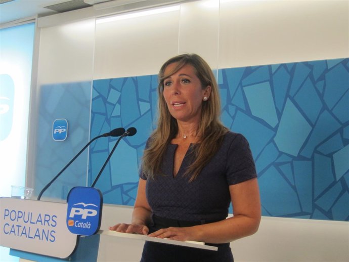 La presidenta del PP catalán A.Sánchez-Camacho