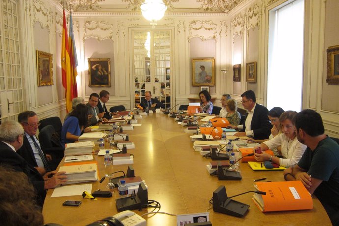 Junta de síndics en las Corts valencianes