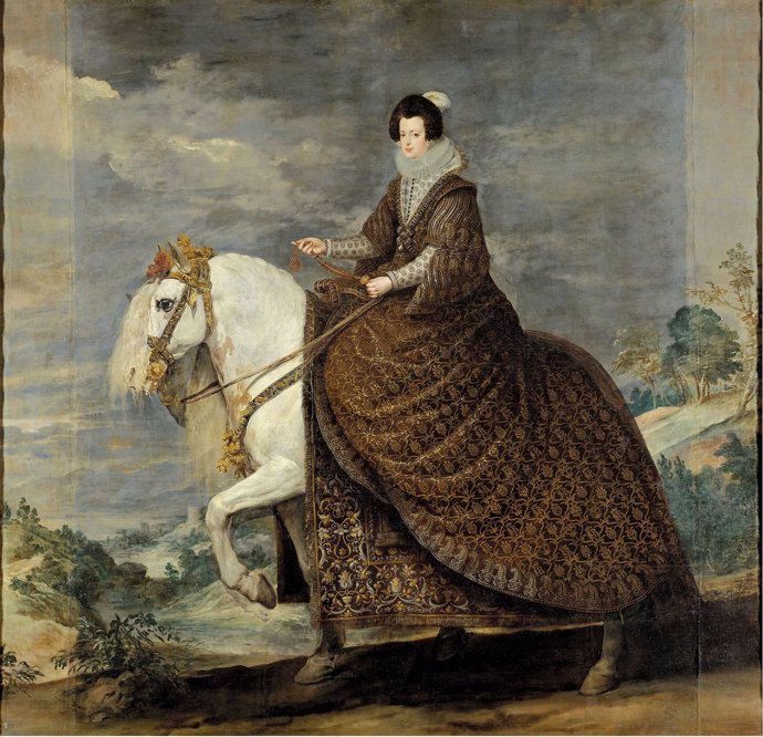 Cuadro de Velázquez 'Reina Isabel a caballo' 