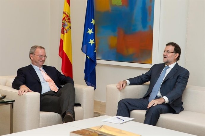 Rajoy recibe al presidente de Google